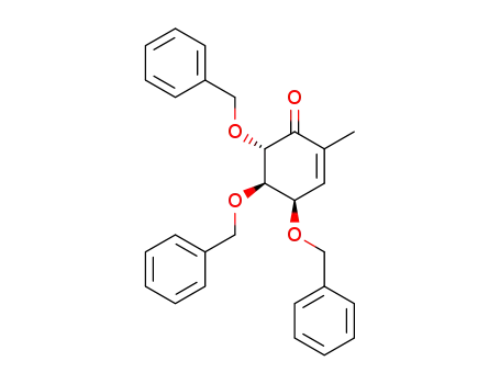 (4R,5R,6S)-4,5,6-tris(benzyloxy)-2-methylcyclohex-2-enone