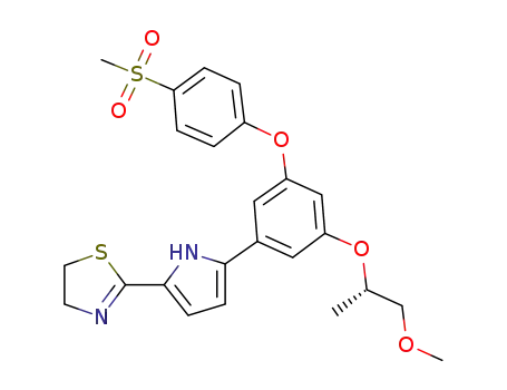 2-(5-{3-[(1S)-2-methoxy-1-methylethoxy]-5-[4-(methylsulfonyl)phenoxy]phenyl}-1H-pyrrol-2-yl)-4,5-dihydro-1,3-thiazole