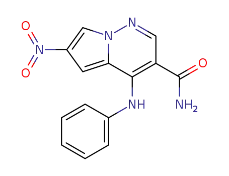 6-nitro-4-(phenylamino)pyrrolo[1,2-b]pyridazine-3-carboxamide