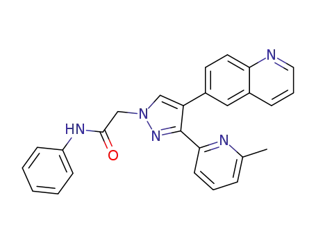 2-(3-(6-methylpyridin-2-yl)-4-(quinolin-6-yl)-1H-pyrazol-1-yl)-N-phenylacetamide