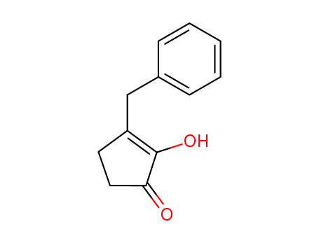 Molecular Structure of 25684-06-4 (3-BENZYL-2-HYDROXYCYCLOPENT-2-ENONE)