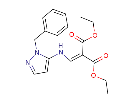 1-Benzyl-5-(2,2-bis-ethoxycarbonyl-vinyl-amino)pyrazol