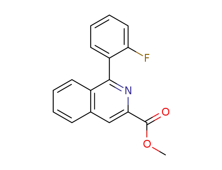 Molecular Structure of 1253385-93-1 (methyl 1-(2-fluorophenyl)isoquinoline-3-carboxylate)