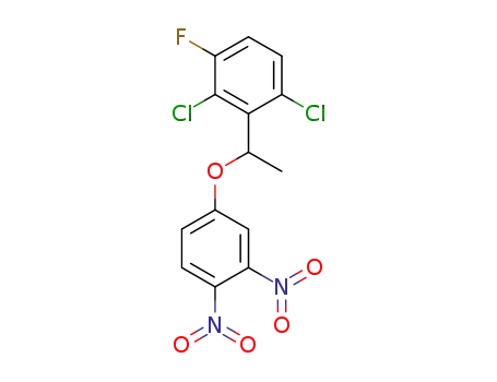 Molecular Structure of 1146852-90-5 (4-[1-(2,6-dichloro-3-fluorophenyl)ethoxy]-1,2-dinitrobenzene)