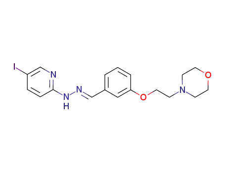 N-(5-iodo-pyridin-2-yl)-N'-[1-[3-(2-morpholin-4-yl-ethoxy)-phenyl]-meth-(E)-ylidene]-hydrazine
