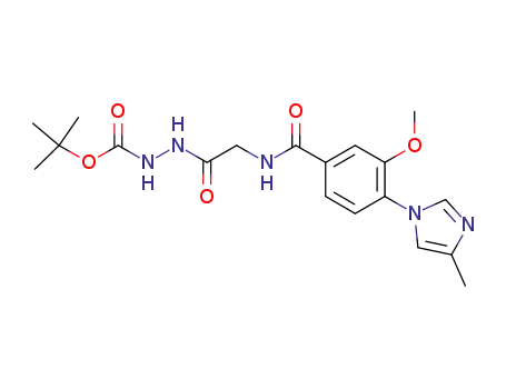 tert-butyl 2-({[3-methoxy-4-(4-methyl-1H-imidazol-1-yl)benzoyl]amino}acetyl)hydrazinecarboxylate