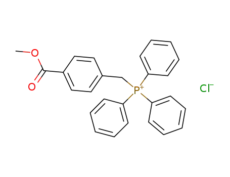 Molecular Structure of 1253-47-0 (4-Methoxycarbonyl-benzyltriphenylphosphoniumchloride)