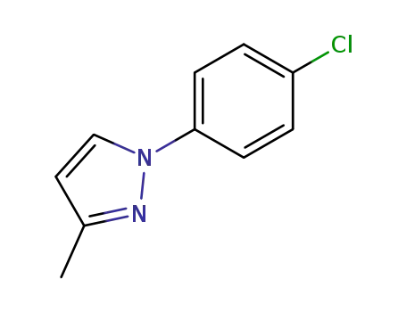 Molecular Structure of 27301-77-5 (1-(4-chlorophenyl)-3-methyl-1H-pyrazole)