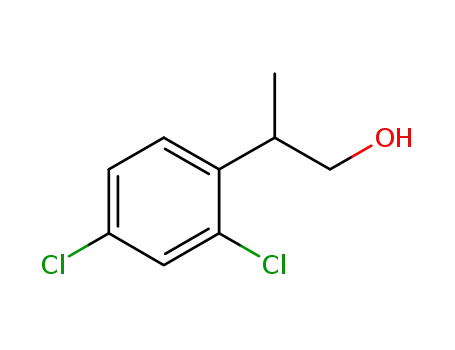 Molecular Structure of 179087-75-3 (2-(2,4-dichlorophenyl)propan-1-ol)