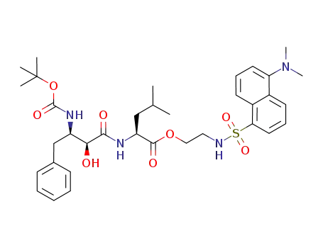 (S)-2-[1-(dimethylamino)naphthalene-5-sulfonamido]ethyl 2-[(2S,3R)-3-(tert-butoxycarbonylamino)-2-hydroxy-4-phenylbutanamido]-4-methylpentanoate