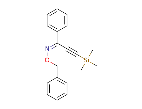 (1Z)-3-(trimethylsilyl)-1-phenyl-2-propyn-1-one O-(phenylmethyl)oxime