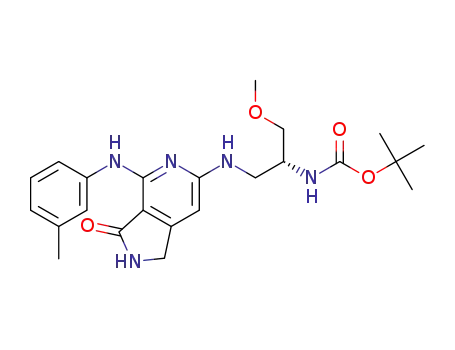 (R)-tert-butyl 1-methoxy-3-(3-oxo-4-(m-tolylamino)-2,3-dihydro-1H-pyrrolo[3,4-c]pyridin-6-ylamino)propan-2-ylcarbamate