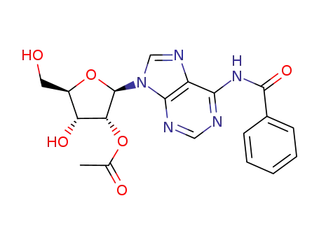 Acetic acid (2R,3R,4R,5R)-2-(6-benzoylamino-purin-9-yl)-4-hydroxy-5-hydroxymethyl-tetrahydro-furan-3-yl ester
