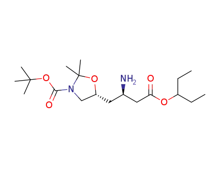 3'-pentyl (R,R)-3-amino-4-[2',2-dimethyl-N(3')-tert-butoxycarbonyl-1',3'-oxazolidin-5'-yl]butanoate