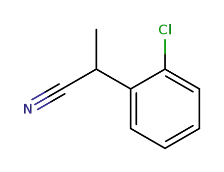 Molecular Structure of 75920-46-6 (2-(2-CHLORO-PHENYL)-PROPIONITRILE)