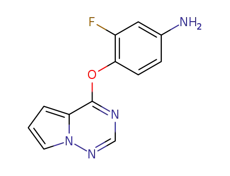 Benzenamine, 3-fluoro-4-(pyrrolo[2,1-f][1,2,4]triazin-4-yloxy)-