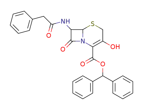 3-hydroxy-7-phenylacetamido-3-cephem-4-carboxylic acid benzhydrylester