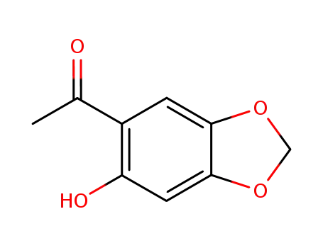 Molecular Structure of 66003-50-7 (1-(6-hydroxy-1,3-benzodioxol-5-yl)Ethanone)