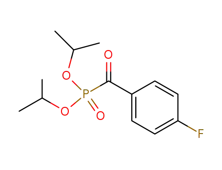 Molecular Structure of 141543-21-7 (Phosphonic acid, (4-fluorobenzoyl)-, bis(1-methylethyl) ester)
