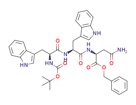 Molecular Structure of 1311414-80-8 (Boc-Trp-Trp-Asn-OBzl)