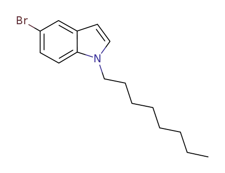 Molecular Structure of 1244769-53-6 (5-bromo-1-octyl-1H-indole)