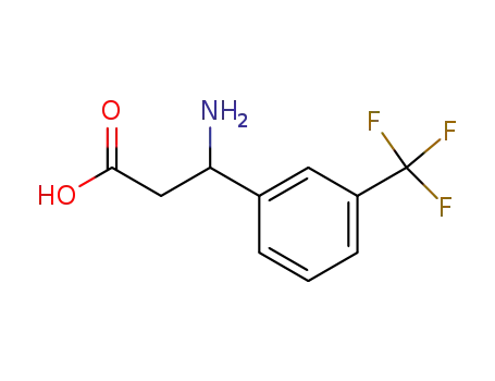 Molecular Structure of 143438-91-9 (3-Amino-3-[3-(trifluoromethyl)phenyl]propanoic acid)