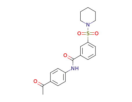 N-(4-acetylphenyl)-3-(piperidin-1-ylsulfonyl)benzamide