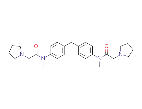 N,N'-dimethyl-N,N'-(methylenedi-4,1-phenylene)bis[2-(1-pyrrolidinyl)acetamide]
