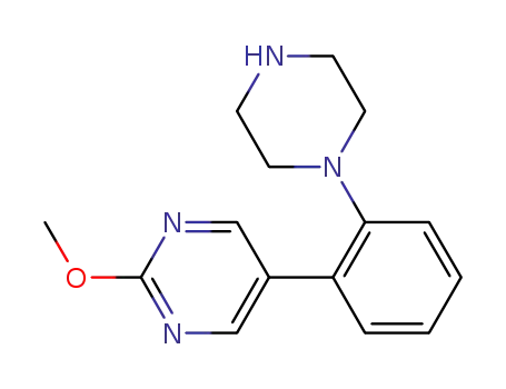2-methoxy-5-(2-piperazin-1-yl-phenyl)pyrimidine
