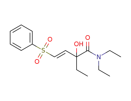 (E)-2-ethyl-2-hydroxy-N,N-diethyl-4-(phenylsulfonyl)but-3-enamide