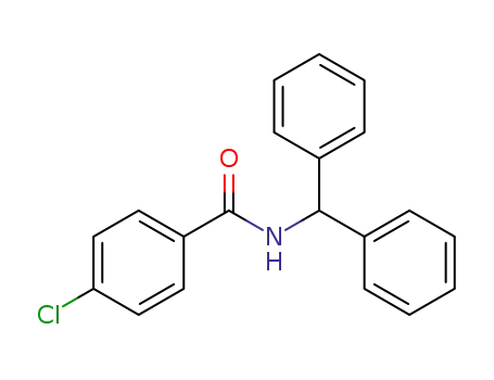 Molecular Structure of 88229-32-7 (Benzamide, 4-chloro-N-(diphenylmethyl)-)