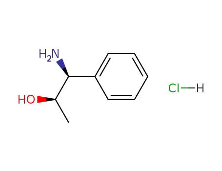 Molecular Structure of 133735-64-5 ((1S,2R)-(+)-1-amino-1-phenyl-2-propanol hydrochloride)