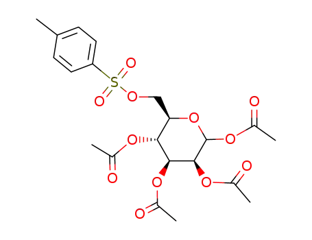Molecular Structure of 78478-66-7 (1,2,3,4-tetra-O-acetyl-6-O-deoxy-6-tosyl-α/β-D-mannopyranose)
