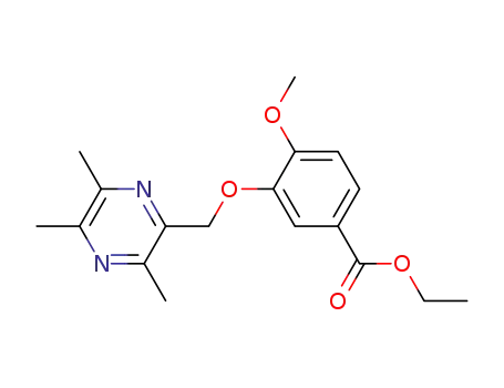 3-((3,5,6-trimethylpyrazine-2-yl)methoxyl)-4-methoxybenzoic acid ethyl ester