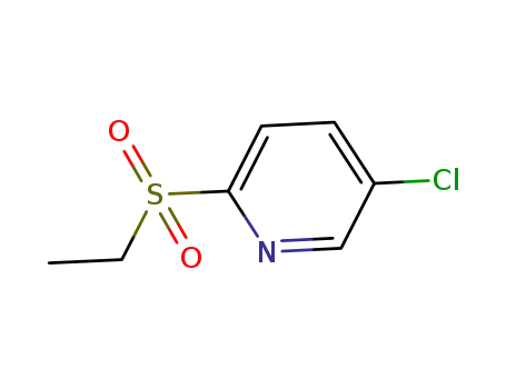 Molecular Structure of 859536-33-7 (5-chloro-2-(ethylsulfonyl)pyridine)