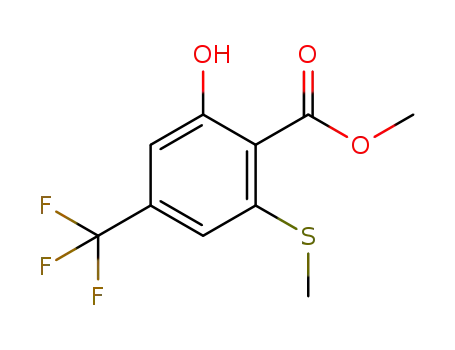 methyl 6-methylthio-4-(trifluoromethyl)salicylate