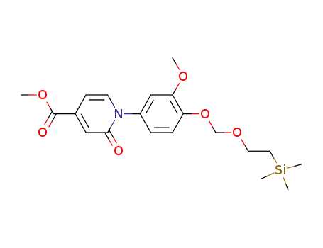 methyl 1-(3-methoxy-4-((2-(trimethylsilyl)ethoxy)methoxy)phenyl)-2-oxo-1,2-dihydropyridine-4-carboxylate