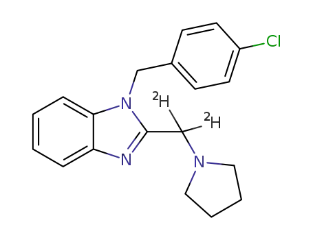 1-(4-chlorobenzyl)-2-(d2-(pyrrolidin-1-yl)methyl)-1H-benzo[d]imidazole
