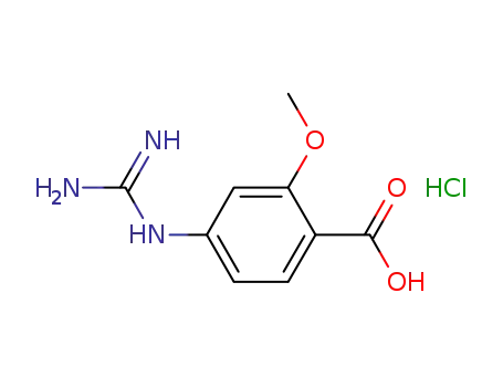 4-{[amino(imino)methyl]amino}-2-methoxybenzoic acid hydrochloride