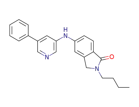 2-butyl-5-(5-phenylpyridin-3-ylamino)isoindolin-1-one