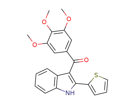 [2-(thiophen-2-yl)-1H-indol-3-yl]-(3,4,5-trimethoxyphenyl)methanone