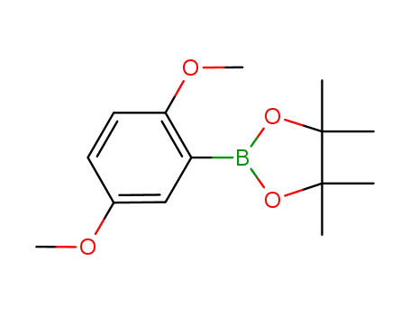 Molecular Structure of 1073339-07-7 (2-(2,5-Dimethoxyphenyl)-4,4,5,5-tetramethyl-1,3,2-dioxaborolane)