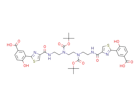 3,3'-[1,2-ethanediylbis[[[(1,1-dimethylethoxy)carbonyl]imino]-2,1-ethanediyliminocarbonyl-4,2-thiazolediyl]]-bis[4-hydroxy]benzoic acid
