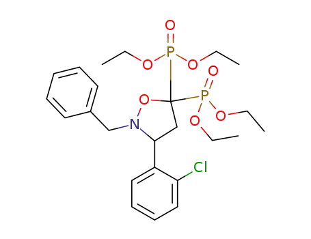 tetraethyl 2-benzyl-3-o-chloro-phenyl-isoxazolidine-5,5-diyl-bisphosphonate