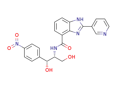 (L)-2-(pyridin-3-yl)-N-(1,3-dihydroxy-1-(4-nitrophenyl)propan-2-yl)-1H-benzimidazole-4-carboxamide