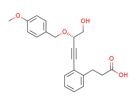3-(2-{(3S)-4-hydroxy-3-[(4-methoxybenzyl)oxy]-1-butynyl}phenyl)propanoic acid
