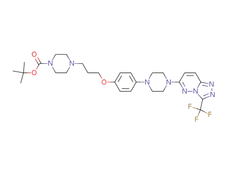 tert-butyl 4-[3-(4-{4-[3-(trifluoromethyl)[1,2,4]triazolo[4,3-b]pyridazin-6-yl]piperazin-1-yl}phenoxy)propyl]piperazine-1-carboxylate