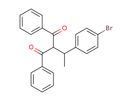 Molecular Structure of 1313403-17-6 (2-(1-(4-bromophenyl)ethyl)-1,3-diphenylpropane-1,3-dione)