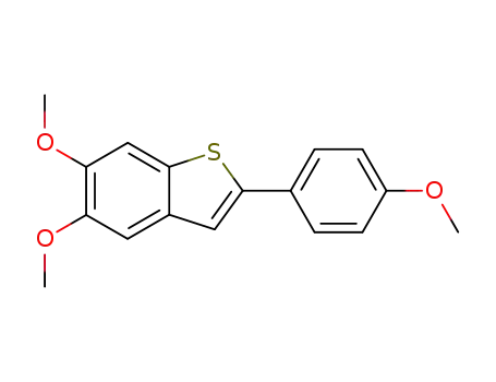 Benzo[b]thiophene, 5,6-dimethoxy-2-(4-methoxyphenyl)-