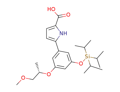 5-{3-[(1S)-2-Methoxy-1-methylethoxy]-5-[(triisopropylsilyl)oxy]phenyl}-1H-pyrrole-2-carboxylic acid